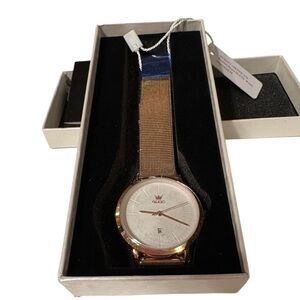 Olix Women's Gold Mesh Strap Watch